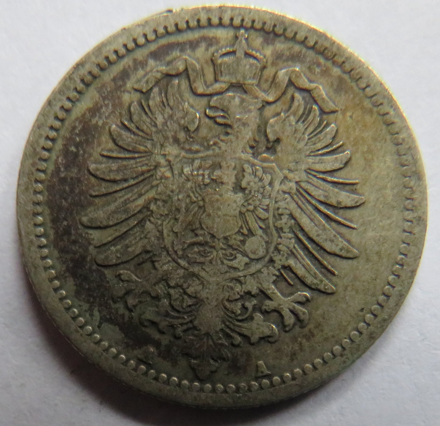 1876-A Germany Silver 50 Pfennig Coin