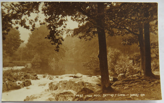 Vintage Postcard of Still Pool, Bettwf-Y-Coed