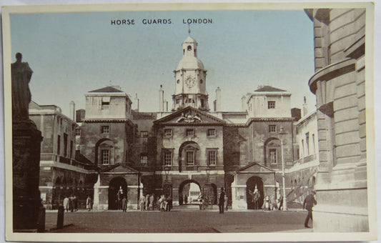 Vintage Postcard of The Horse Guards, London