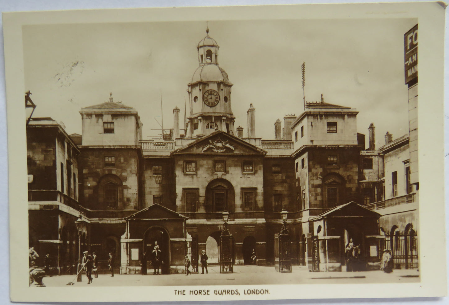 Vintage Postcard of The Horse Guards, London, Designed by Kent