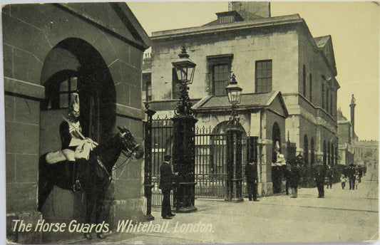 Vintage Postcard of The Horse Guards, Whitehall.  London, The "Classical" Series