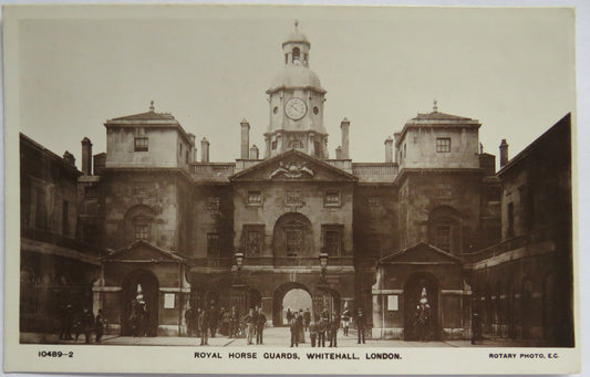 Vintage Postcard of Royal Horse Guards, Whitehall, London, 1915