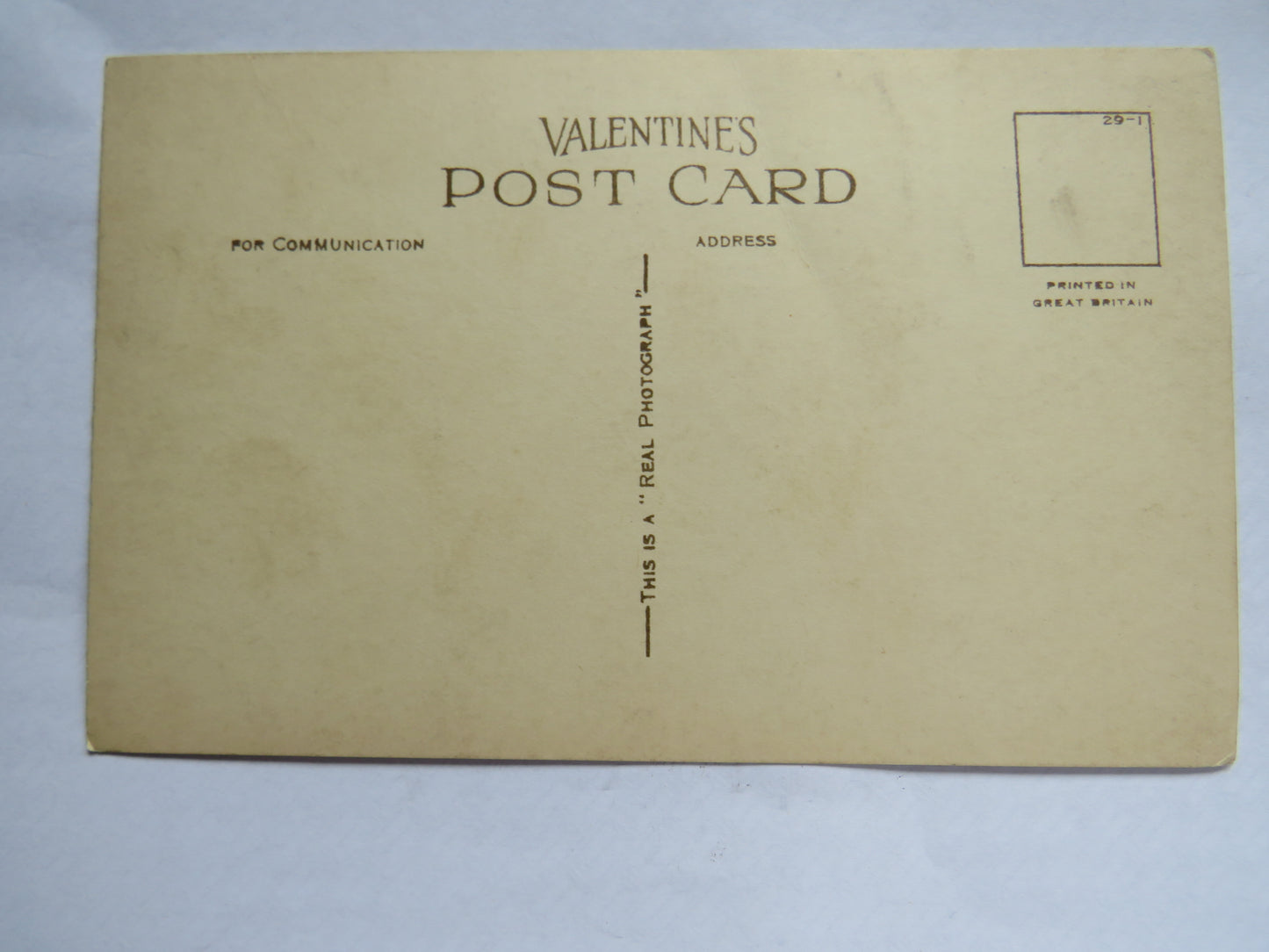 Vintage Postcard of The Tower of London, Valentine's Postcard
