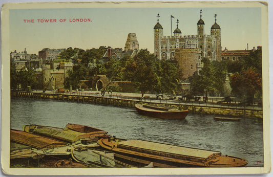 Vintage Postcard of The Tower of London, 1937