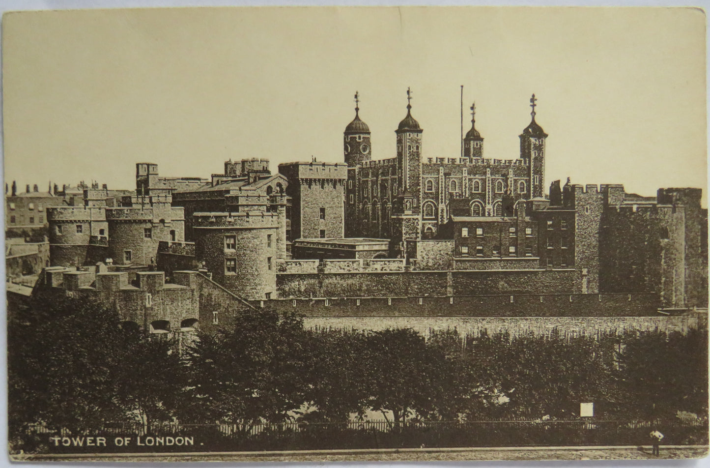 Vintage Postcard of The Tower of London, C.F. Castle's "Lesco Series"