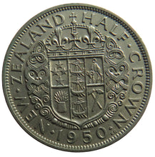 Load image into Gallery viewer, 1950 King George VI New Zealand Halfcrown Coin
