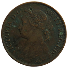 Load image into Gallery viewer, 1885 Queen Victoria Bun Head Farthing Coin - Great Britain
