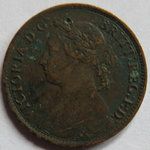 Load image into Gallery viewer, 1885 Queen Victoria Bun Head Farthing Coin - Great Britain
