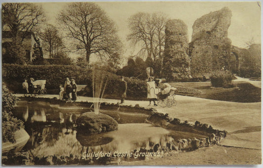Vintage Postcard of Guildford Castle Grounds