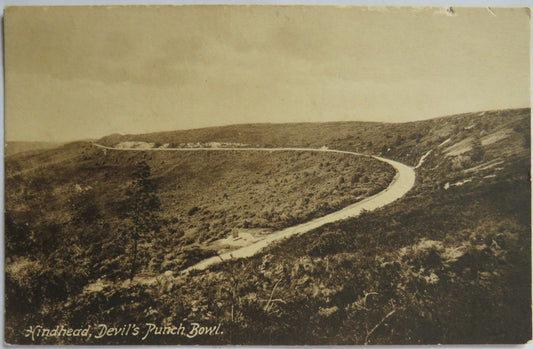 Vintage Postcard of Hindhead, Devil's Punch Bowl