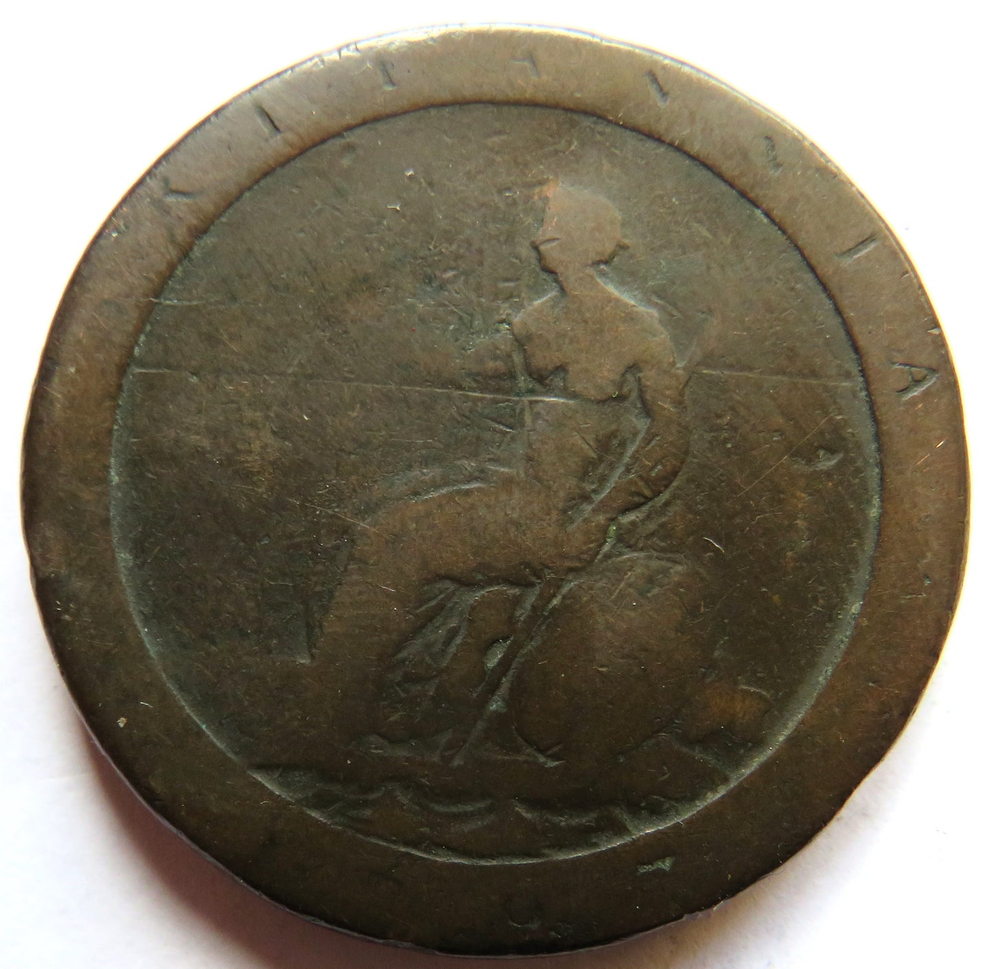 1797 King George III Cartwheel One Penny Coin - Great Britain