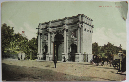 Vintage Postcard of The Marble Arch London