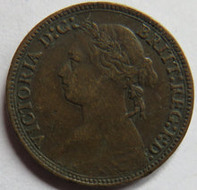 Load image into Gallery viewer, 1879 Queen Victoria Bun Head Farthing Coin - Great Britain
