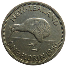 Load image into Gallery viewer, 1950 King George VI New Zealand One Florin Coin
