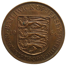 Load image into Gallery viewer, 1964 Jersey 1/12th of a Shilling Coin
