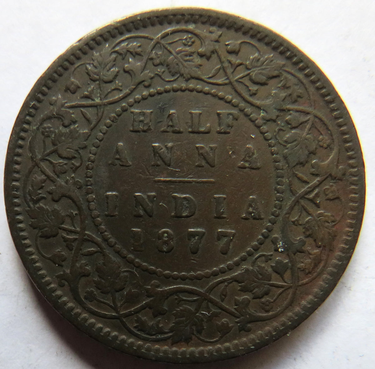 Half Anna Pattern 1877 Queen Victoria India Half-Anna Coin – J.W.B Coins & Collectables