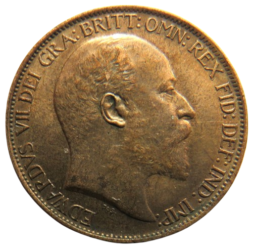 1902 King Edward VII Halfpenny Coin - Great Britain