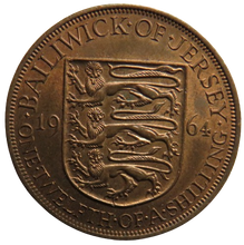 Load image into Gallery viewer, 1964 Bailiwick of Jersey 1/12th of a Shilling Coin
