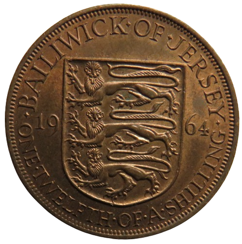 1964 Bailiwick of Jersey 1/12th of a Shilling Coin