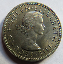 Load image into Gallery viewer, 1965 Queen Elizabeth II New Zealand Shilling Coin
