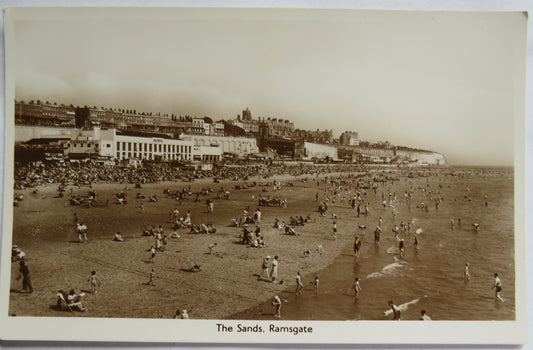 Vintage Postcard of The Sands, Ramsgate, "Paragon" Series