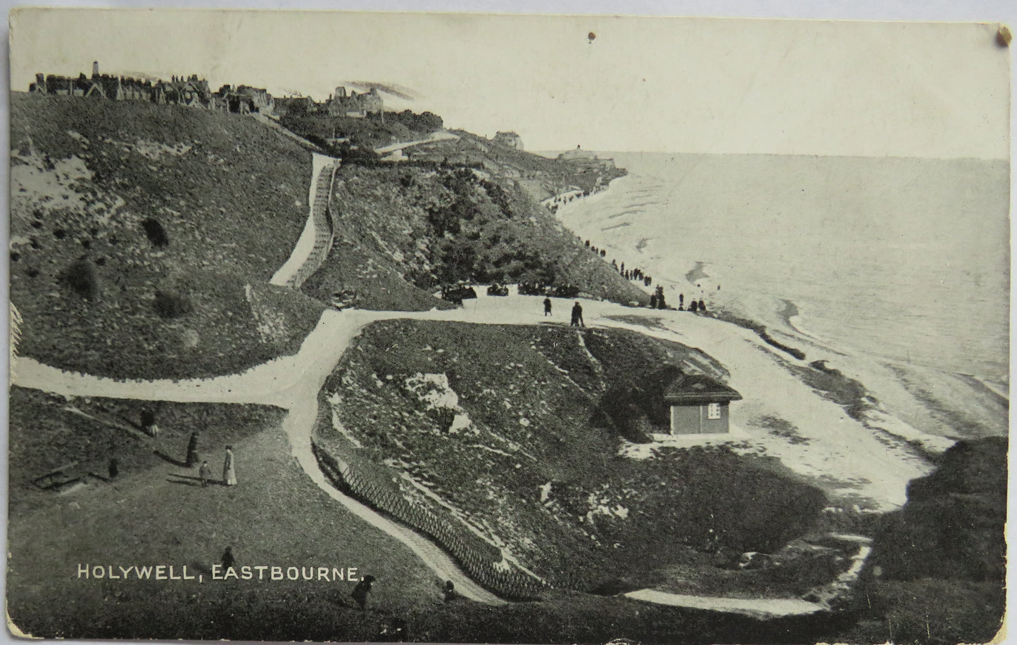 Vintage Postcard of Holywell, Eastbourne, 1917