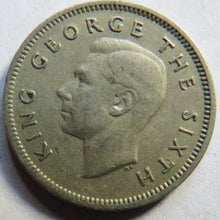 Load image into Gallery viewer, 1948 King George VI New Zealand Sixpence Coin
