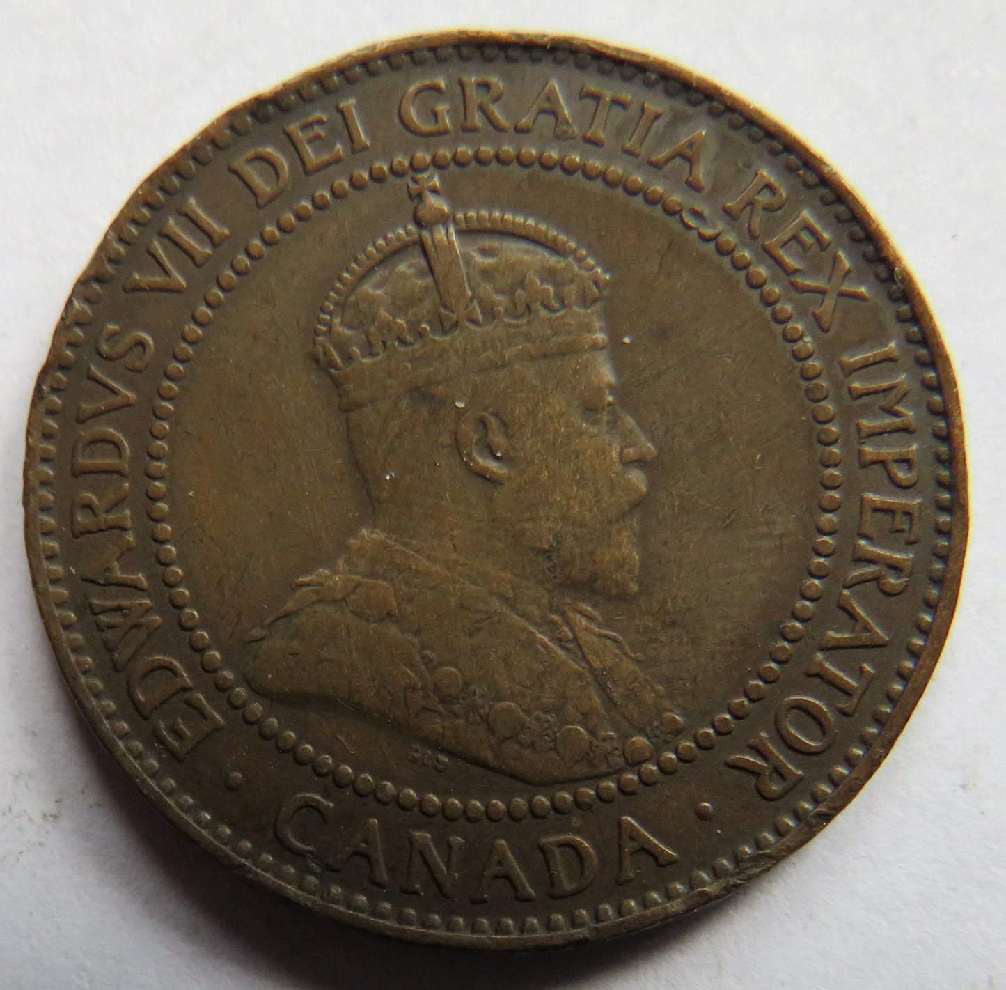 1909 King Edward VII Canada One Cent Coin