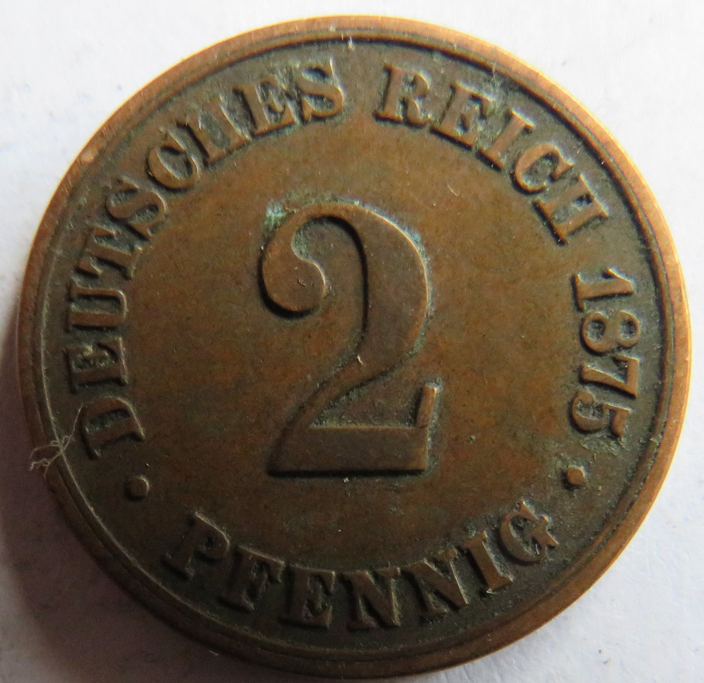 1875-B Germany 2 Pfennig Coin