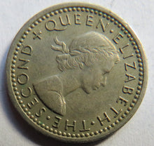 Load image into Gallery viewer, 1962 Queen Elizabeth II New Zealand Threepence Coin
