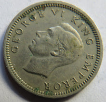 Load image into Gallery viewer, 1947 King George VI New Zealand Threepence Coin
