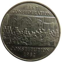 Load image into Gallery viewer, 1988 Canada $1 Coin 1867 Confederation Constitution
