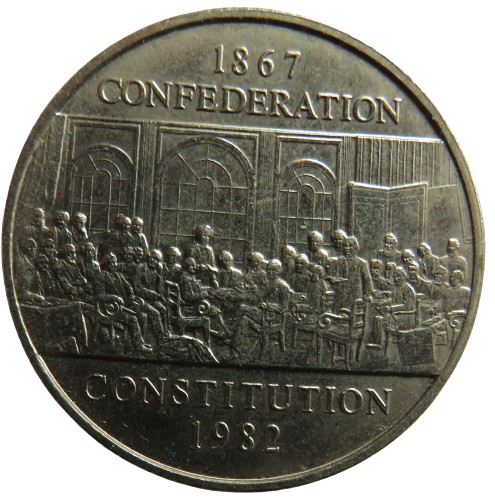 1988 Canada $1 Coin 1867 Confederation Constitution