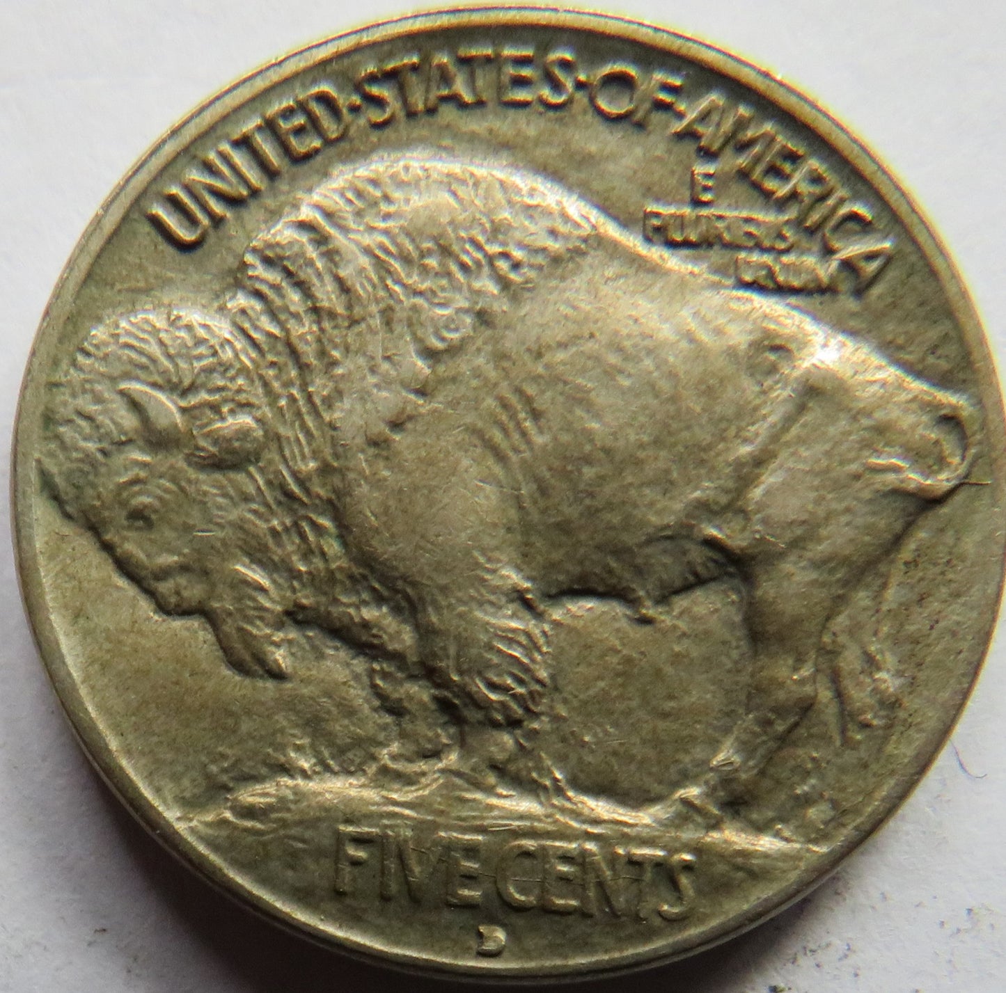 1913-D USA Buffalo Nickel Coin In Better Grade