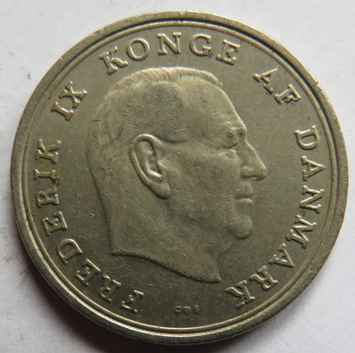 1968 Denmark One Krone Coin