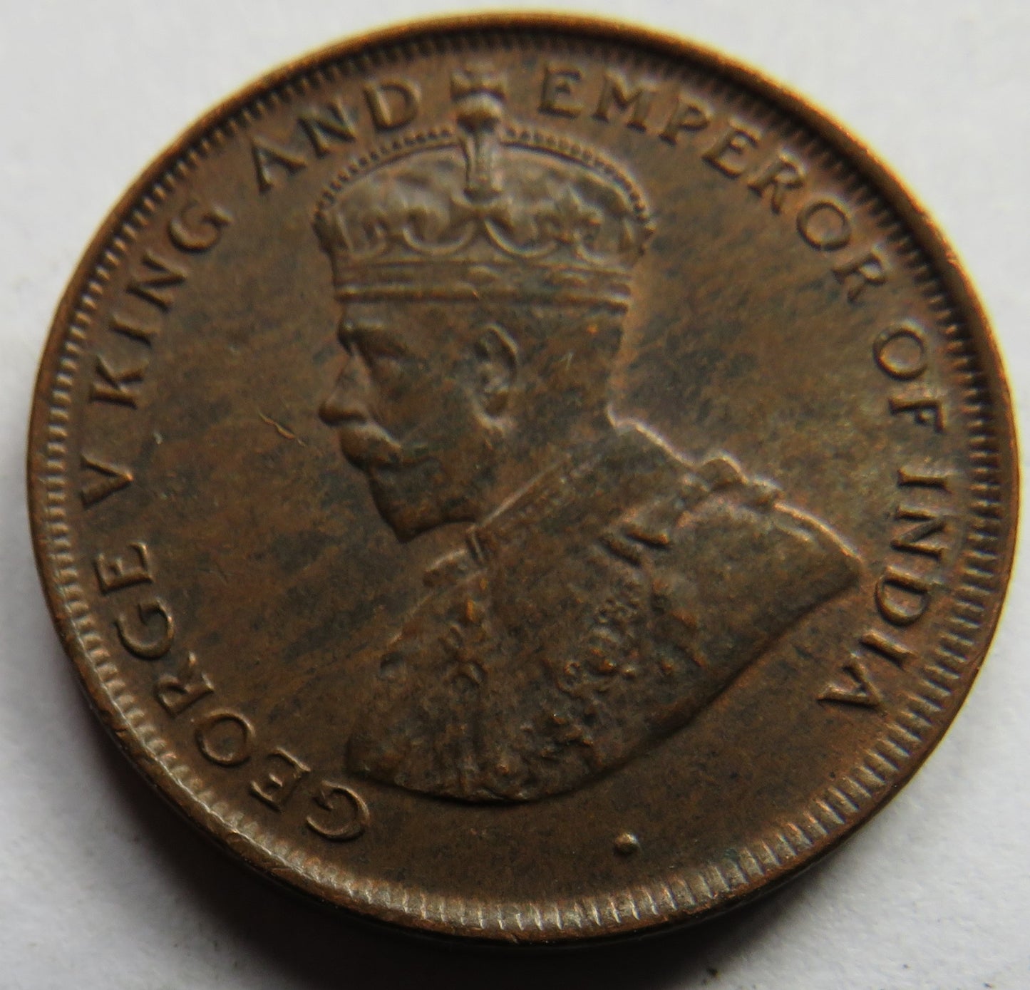 1923 King George V Ceylon One Cent Coin In Higher Grade