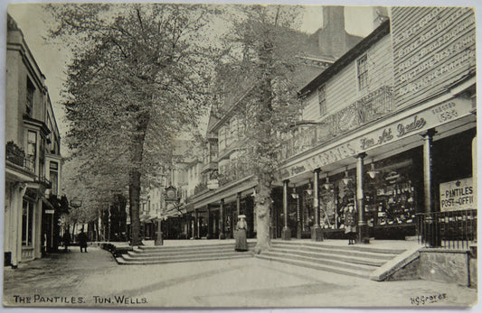 Vintage Postcard of The Pantiles, Tun. Wells, Tunbridge Wells