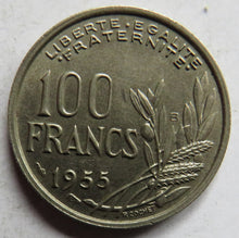 Load image into Gallery viewer, 1955 France 100 Francs Coin
