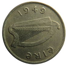 Load image into Gallery viewer, 1949 Ireland Eire Sixpence Coin
