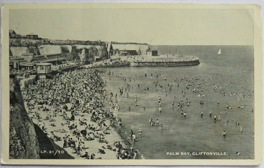 Vintage Postcard of Palm Bay, Cliftonville. 1959