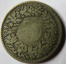 Load image into Gallery viewer, 1850 Switzerland 20 Rappen Coin
