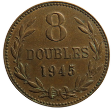 Load image into Gallery viewer, 1945 Guernsey 8 Doubles Coin
