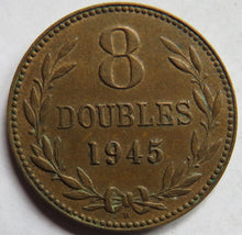 Load image into Gallery viewer, 1945 Guernsey 8 Doubles Coin
