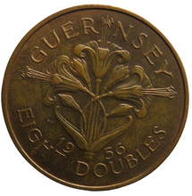 Load image into Gallery viewer, 1956 Guernsey 8 Doubles Coin
