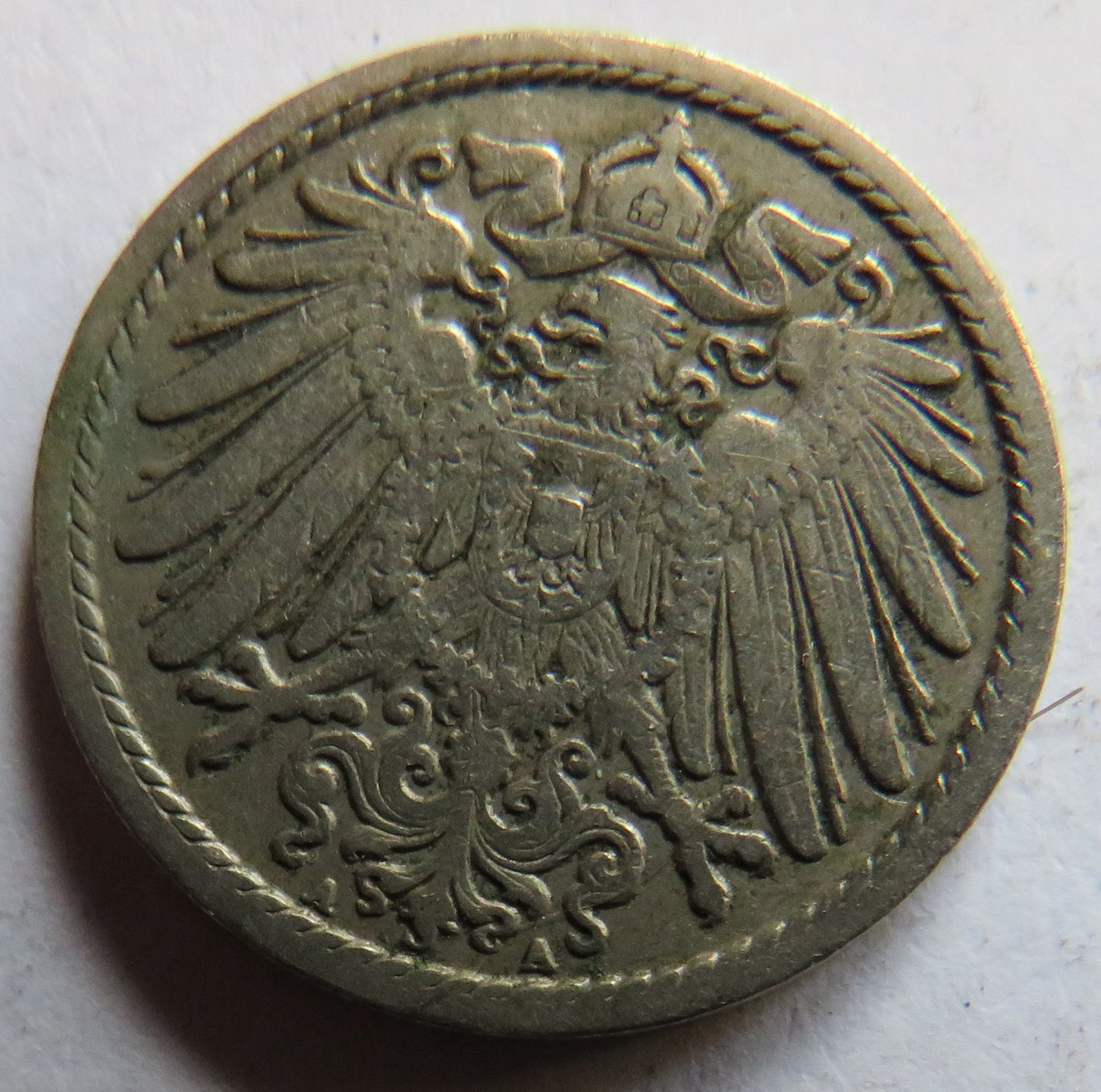 1893-A Germany 5 Pfennig Coin