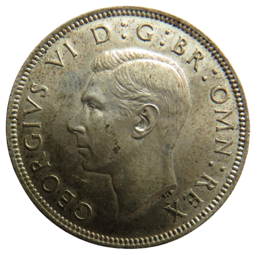 1944 King George VI Silver Florin / Two Shillings Coin