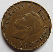 Load image into Gallery viewer, 1945 King George VI South Africa One Penny Coin
