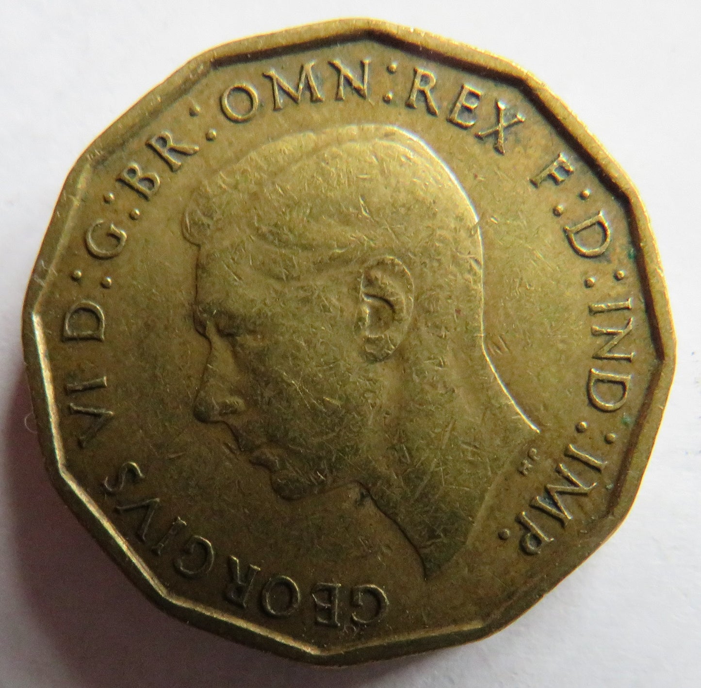 1946 King George VI Threepence Coin Scarce Date - Great Britain