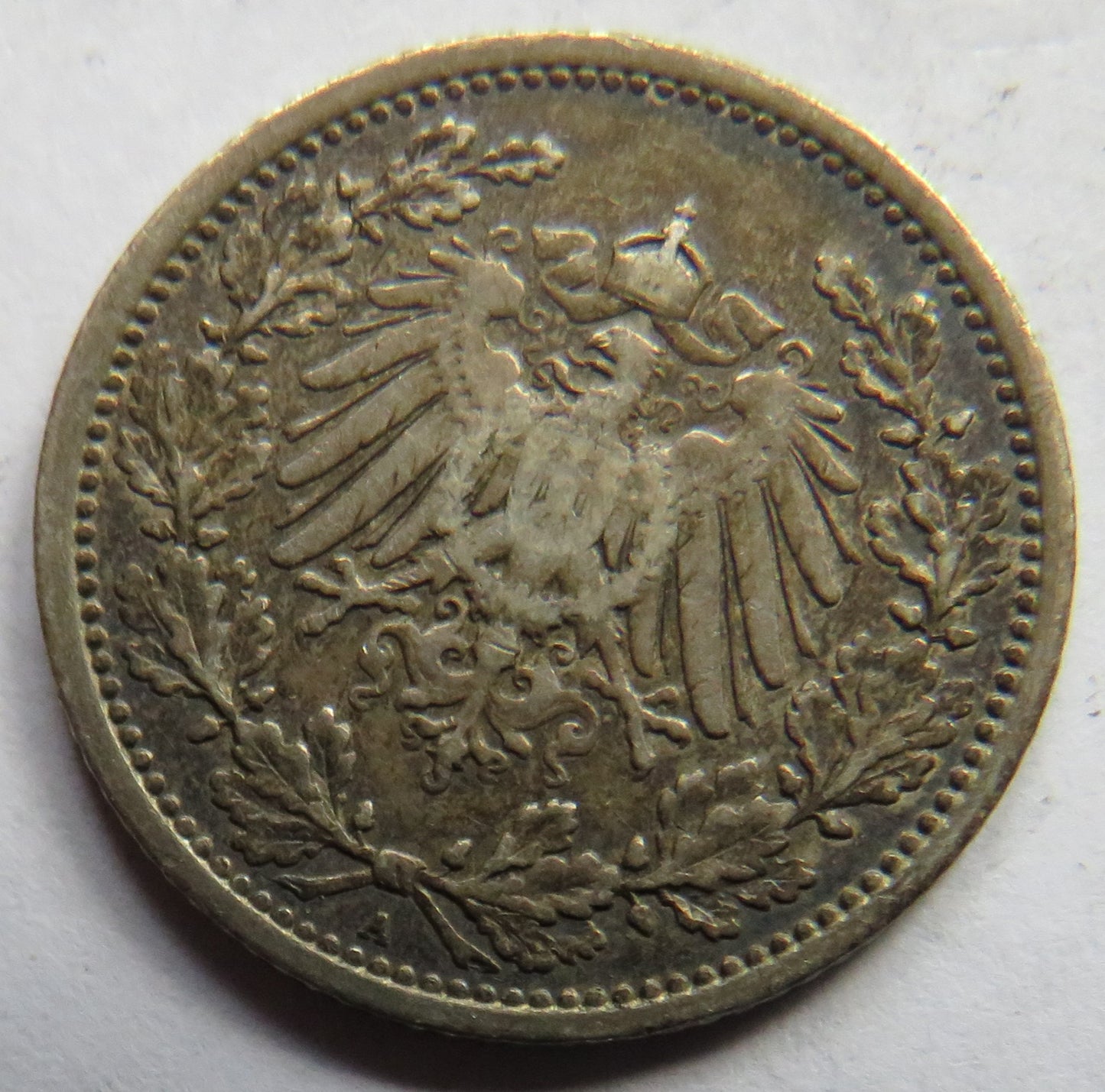 1905-A Germany Silver 1/2 Mark Coin