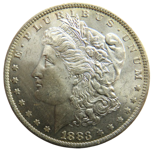 1883-O USA Silver Morgan $1 Dollar Coin In Higher Grade